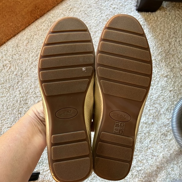 ❤️ NIB Coach Loafers Olive Mettalic Tumbled Gold 6.5 - Picture 7 of 9